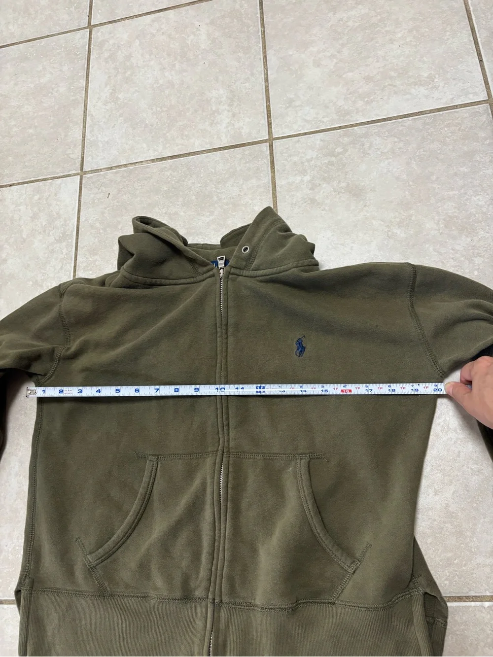 Ralph Lauren women’s Olive Green Full-Zip Hoodie